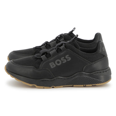 HUGO Tenis para niño y adolescente, logo al costado al tono en color negro